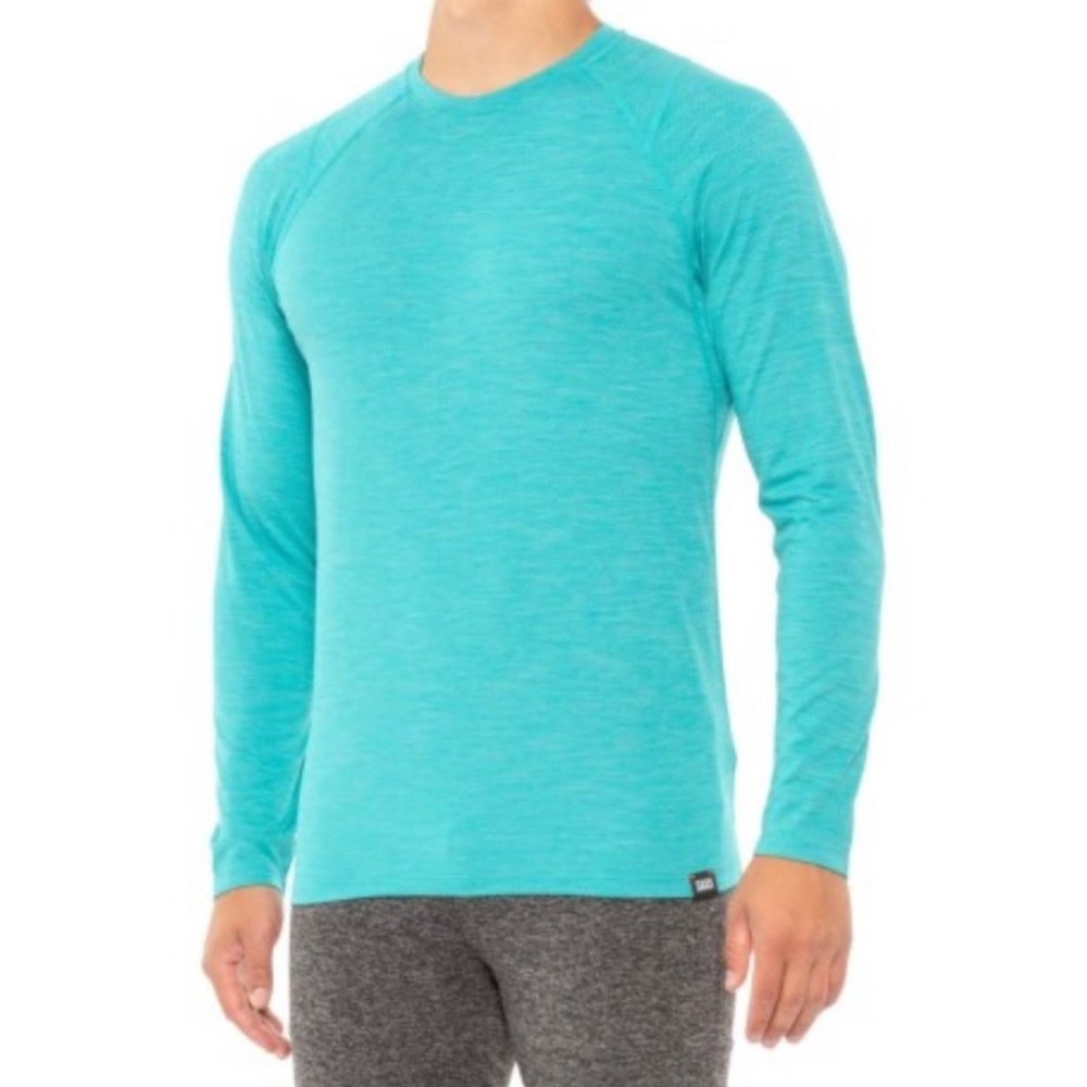 Saxx NWT Fiji Heather AERATOR Long Sleeve Tee Shirt
